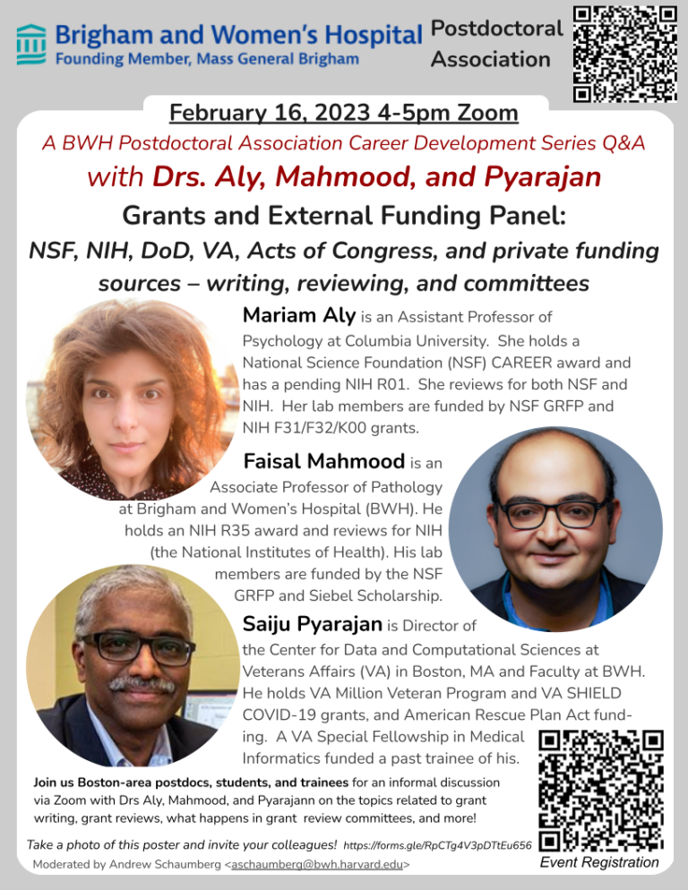 Grants and External Funding Panel BWH PDA Discover Brigham