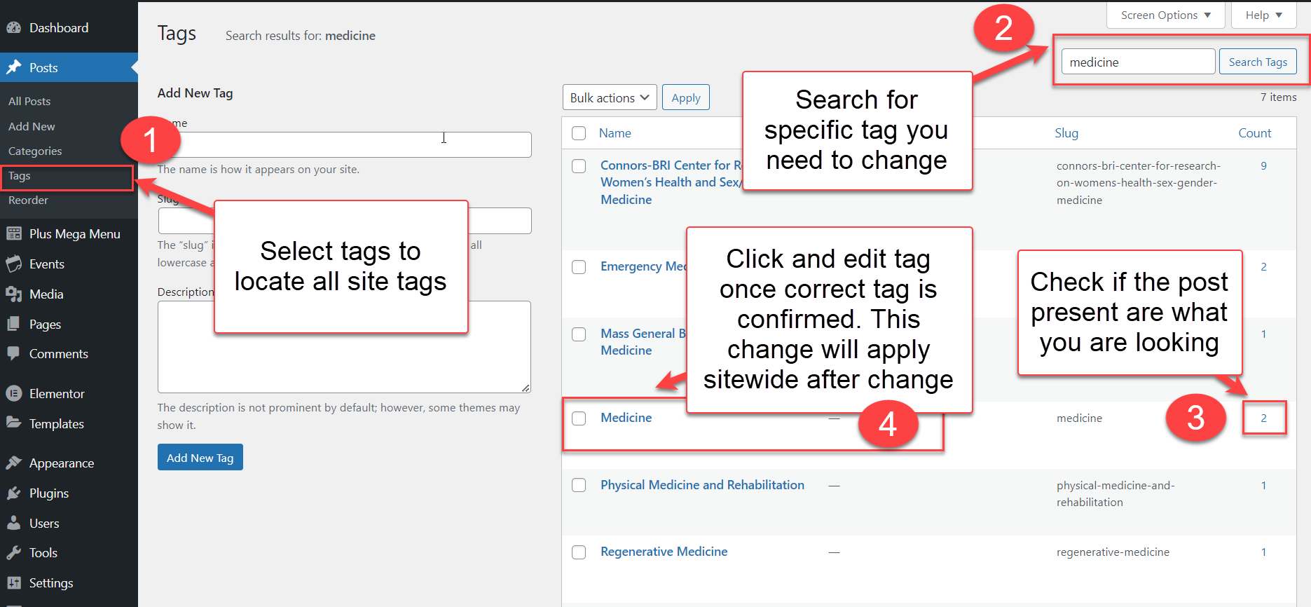 ROC Page - Renaming Tags or Categories - 4